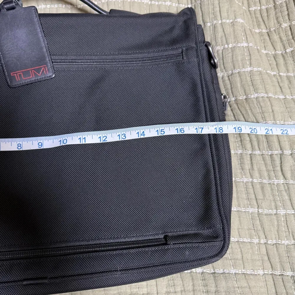 TUMI Alpha Tech Black Laptop‎ Briefcase Messenger Bag Ballistic Vintage Luxury